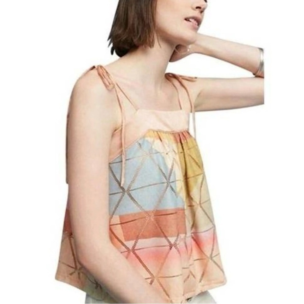 Anthropologie Akemi + kin Pastel Geometric Camisole